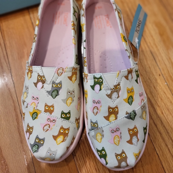 Tom's Alpargata Natural Woodland Owl Print Shoes - Picture 4 of 9